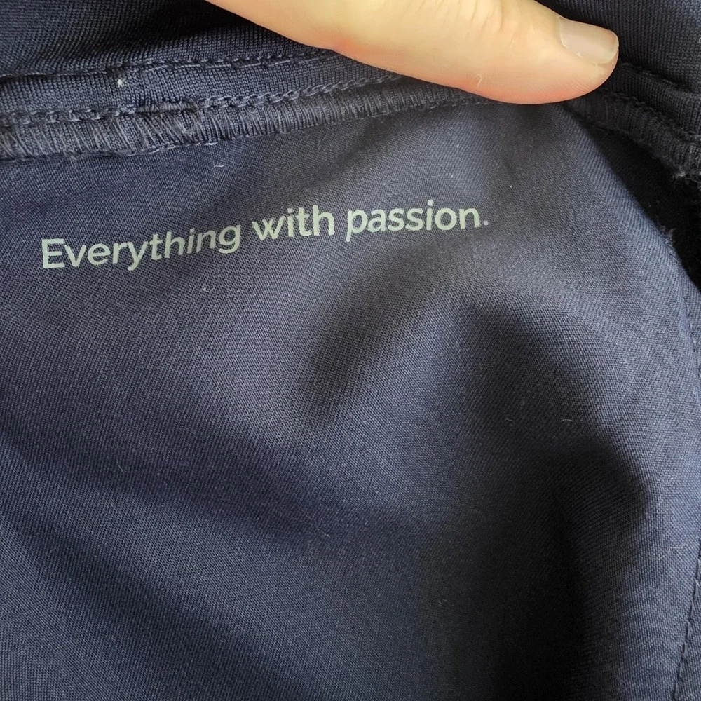 FIGS‎ Scrub Pants Navy Blue L Technical Collection Drawstring Pockets